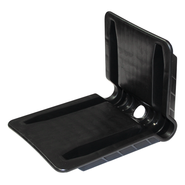 Coin de protection pour sangle plate de largeur 50 mm Levac en plastique renforcé noir