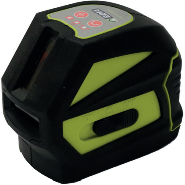 Niveau laser croix - Edia EDCR30M - rouge à pile filetage 1/4"