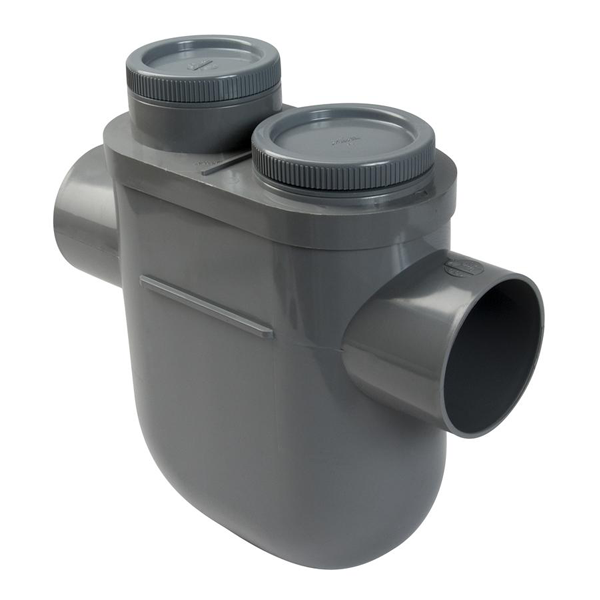 Siphon disconnecteur monobloc Femelle/Femelle sans bouchon - ø 125 mm