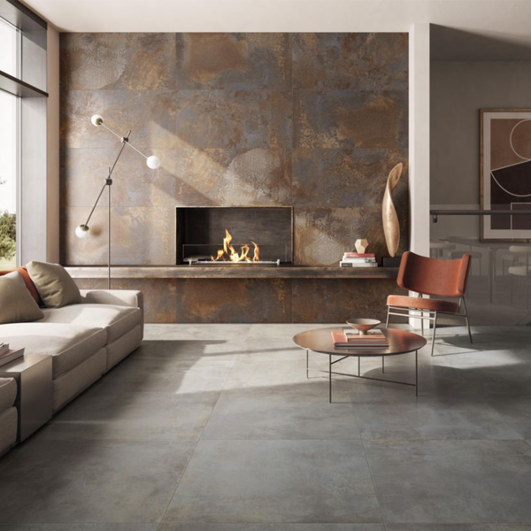 Carrelage intérieur en grès cérame rectifié effet béton Blend - 80,0 cm x 80,0 cm - ép. 9,00 mm - Touch