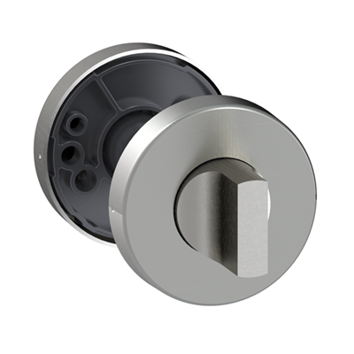 Rosace de porte ronde en Inox 202 brossé - LC 6420 Vachette - à condamnation
