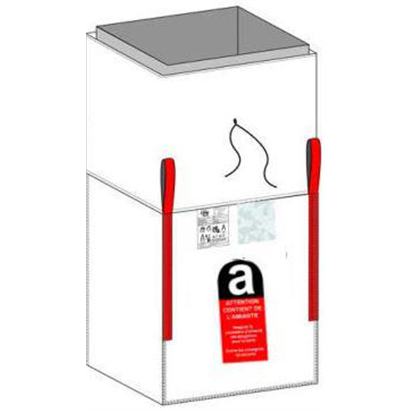 BIG BAG AMIANTE 90X90X115 CM 4SANG