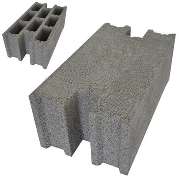 Bloc béton creux retourné 500 x 275 x 200 mm B40 - 4 parois 8 trous