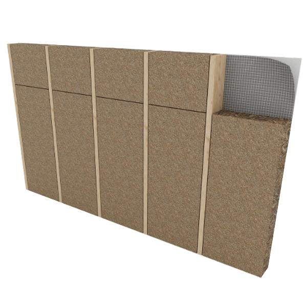Panneau laine de roche pour murs ossatures bois - Mb Rock Pro - R 4,10 m².k/w - 1,35 x 0,57 m - ép.145 mm