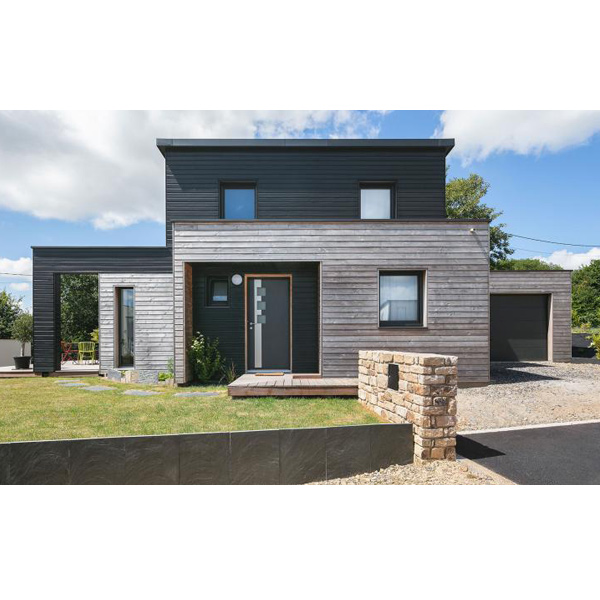 Bardage bois peint en Sapin du Nord de classe 3.1 - Extra Silverwood - Profil Line - 20,00 mm x 125,00 mm - Long. 3,85 m - Coloris Gris anthracite