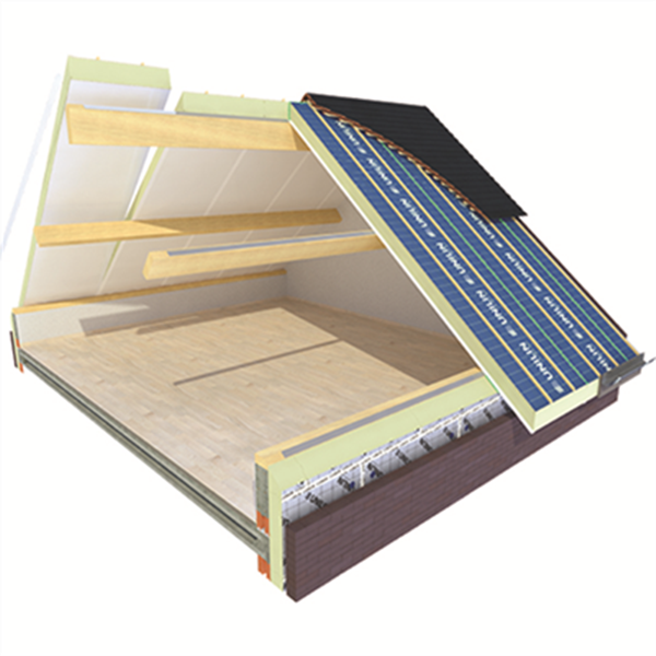 Panneau sandwich USYSTEM Roof SW GYP - 0,6 Mx3 M R 6 m².K/W - Ép. 130 MM