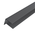 Profil de finition forme F pour angle de bardage Weo - Aluminium - 65 x 80 mm - Longueur 3,00 M - Coloris Dark grey
