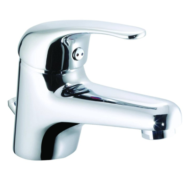 Mitigeur de lavabo avec vidage complet - Tilt Eurosanit - Hauteur 125 mm - Corps en laiton chromé