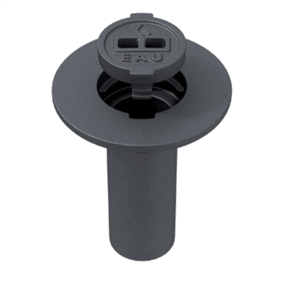 Bouche à clé Ronde en fonte avec corps allongé de 210 mm pour réseaux eaux pluviales et eaux usées