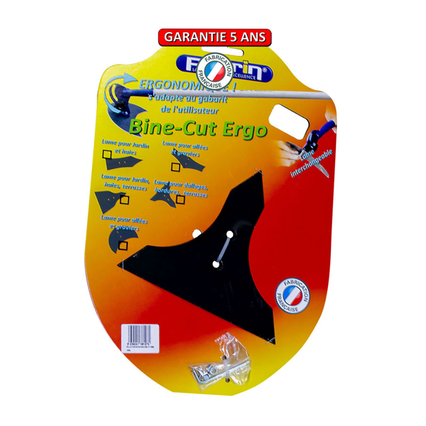 Binette dallages bordures terrasses - Bine-Cut Ergo 2 Perrin - Manche bois 1,50 m