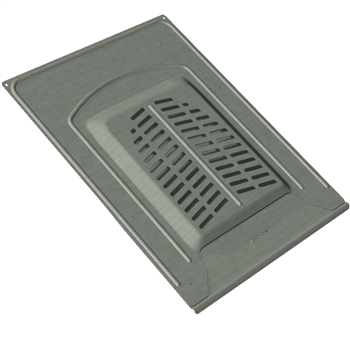 Chatière de ventilation plate Aérostyle prePatina ardoise Eco Zinc Rheinzink pour couverture de toit en ardoise