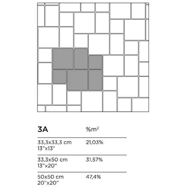 Carrelage extérieur en grès cérame émaillé effet pierre Timestone Grip - 33,3 CM x 33,3 CM - ép. 9 MM - Gris