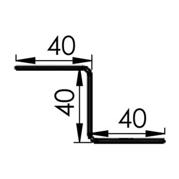Support bande de rive pour toiture bac acier Clipeo Bacacier - Longueur 3,00 M - Azuro