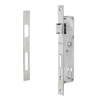 Serrure à encastrer à profil européen Abus pour porte métallique - pêne réversible - axe 21 mm - entraxe 70 mm