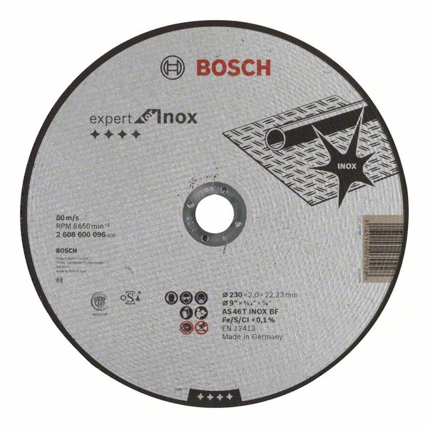 Disque à tronçonner Bosch Expert for Inox 230 x 22,23 x 2 mm