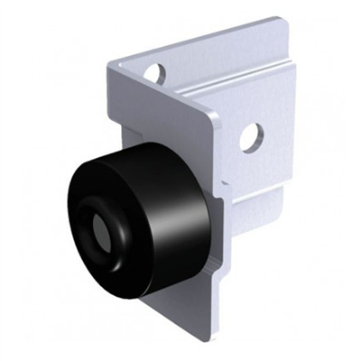 Butoir à visser avec amortisseur caoutchouc