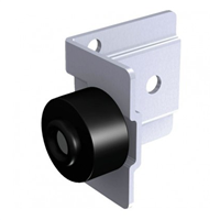 Butoir à visser avec amortisseur caoutchouc