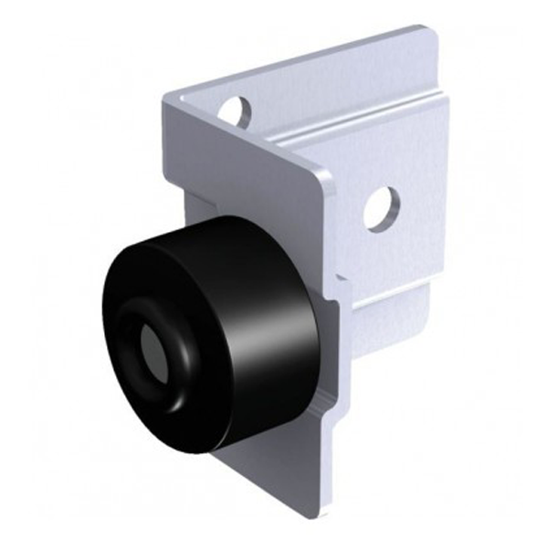 Butoir à visser avec amortisseur caoutchouc