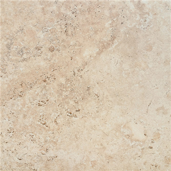 Carrelage sol intérieur effet pierre Travertin - Tiber - grès cérame rectifié - 60 x 60 cm - ép. 8 mm - Light