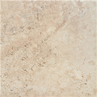 Carrelage sol intérieur effet pierre Travertin - Tiber - grès cérame rectifié - 60 x 60 cm - ép. 8 mm - Light