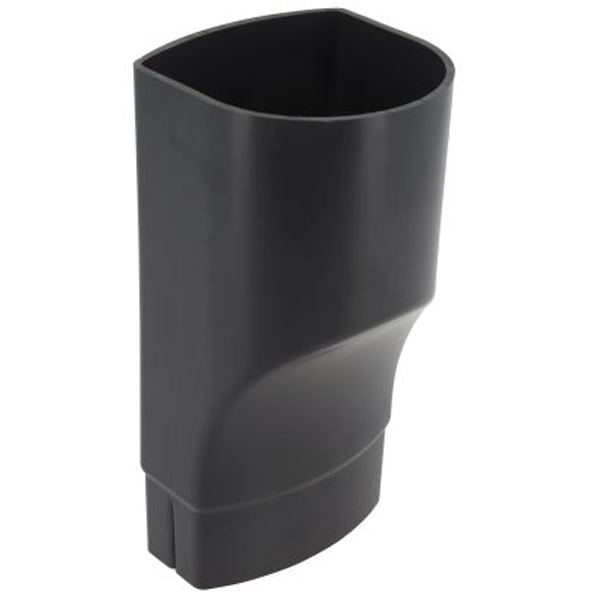 Manchette Nicoll ZR95 pour tube de descente de 80 mm vers tube ovoïde de 90 x 56 mm - Techtan Anthracite