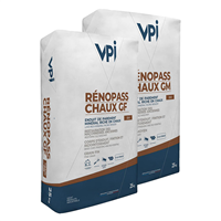 Enduit de parement à la chaux - Rénopass Chaux Grain Moyen - Blanc cassé - sac de 25 kg