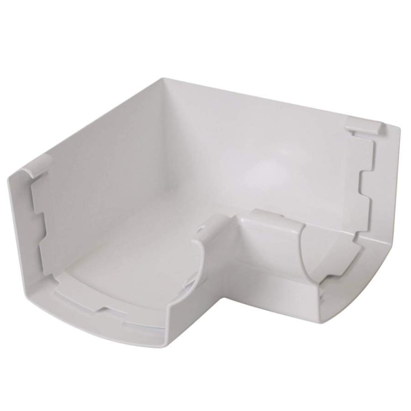 Angle intérieur Nicoll pour gouttière - Angle 90° - Longueur 169 mm - À coller - Techtan - Blanc