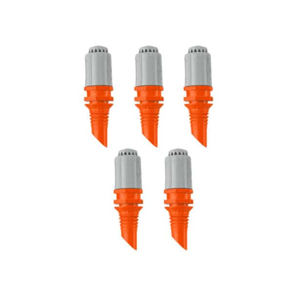 Micro-asperseur pour arrosage de massifs en pluie fine - Gardena - 360° - Portée 3 m - Lot de 5