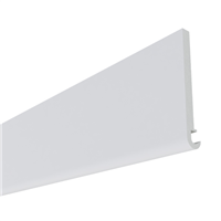 Planche de rive PVC Rivecel Bullnose F16 à profil arrondi - Blanc - Haut. 190,00 MM - ép.16,00 MM - Long. 5,00 M