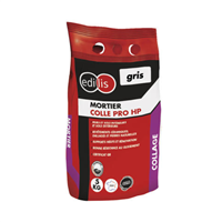Mortier colle professionnel pour collage carrelage - Edilis - Sac de 5 kg - Coloris Gris