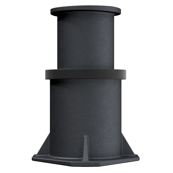 Bouche à clé Carrée réhaussable en fonte - hauteur de réglage 110 mm - pour réseau eau potable