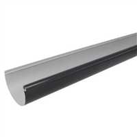 Gouttière demi-ronde Nicoll LG25 en Techtan Anthracite - développé de 250 mm - longueur 4 M