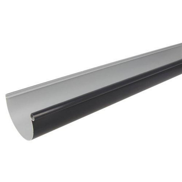 Gouttière demi-ronde Nicoll LG25 en Techtan Anthracite - développé de 250 mm - longueur 4 M