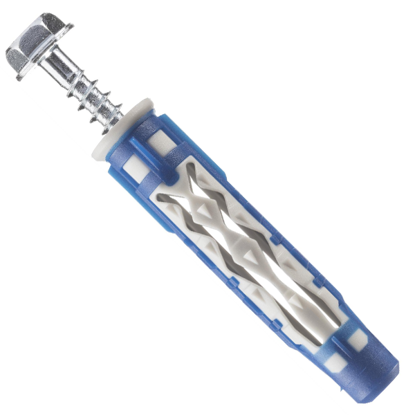 Cheville bi-matière universelle avec vis tête hexagonale - Colortech - 8,0 MM x 50,0 MM - 100