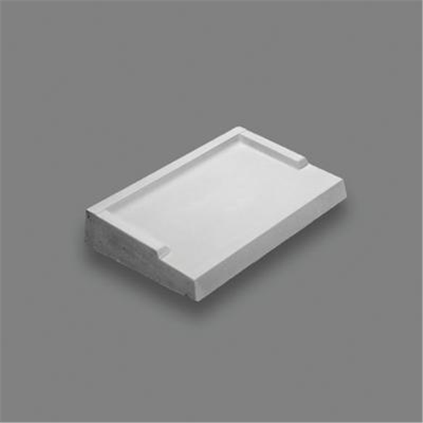 Appui de fenêtre en béton gris Propreso PPS avec rejingots et goutte d'eau - largeur 34,7 CM - longueur 51 CM