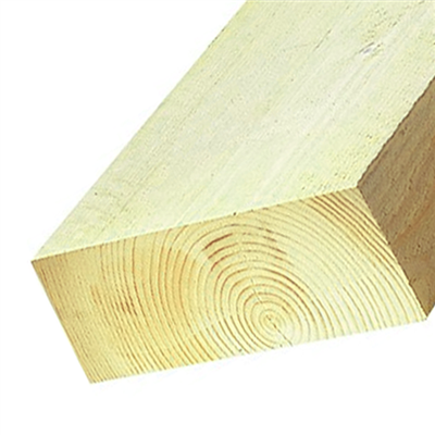 Madrier en sapin d'import traité classe 2 Jaune - bois de charpente - 225 MM x 75 MM - longueur 6 M