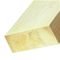 Madrier en sapin d'import traité classe 2 Jaune - bois de charpente - 225 MM x 75 MM - longueur 5.7 M