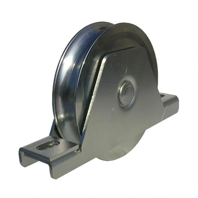 Galet à encastrer sur gorge ronde de 16 mm diamètre roue 120 mm