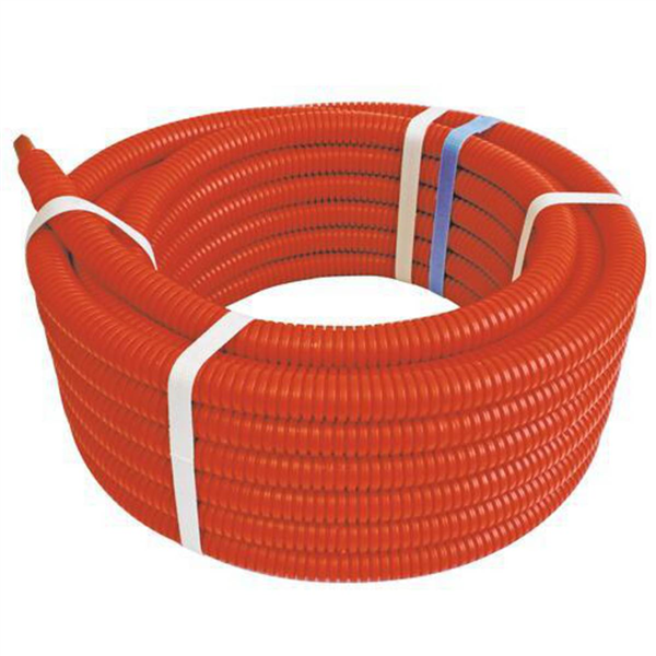 Tube PER-A - BAO - Pré-gainé Ø10/12 mm - Couronne 100m - Rouge - NF