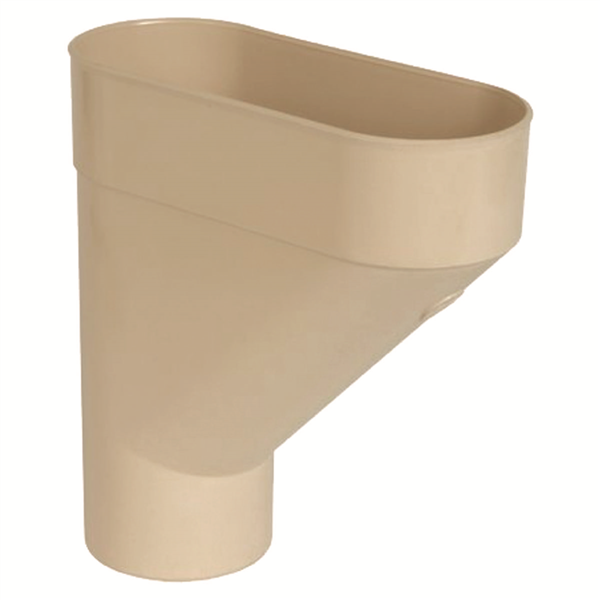 Jambonneau Nicoll JAM100S pour tube de descente de gouttière cylindrique de 100 mm - Techtan - sable