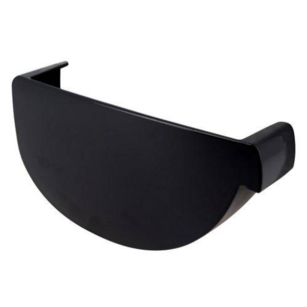 Fond de gouttière gauche Nicoll FG29 pour gouttière demi-ronde Vodalis LG29 - Techtan Anthracite