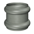 Bague extensible double prePatina ardoise Eco Zinc Rheinzink pour tuyau de descente de gouttière de 100,0 MM