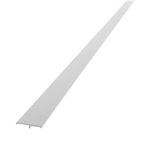 Couvre-joint plat à clipser KTY 60CJP pour cloison intérieure - aluminium coloris Blanc - longueur 2,50 M