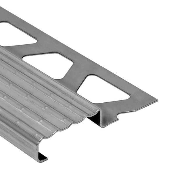 Nez de marche en inox - TREP-E - 30 MM x 11,00 MM - Longueur 2,50 M