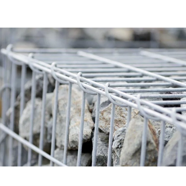 Gabion en kit à remplir avec montage en hélice - Zinc-Alu galvanisé - 50x30x50 cm - Maille 10x5 CM - Diam. 4.5 MM