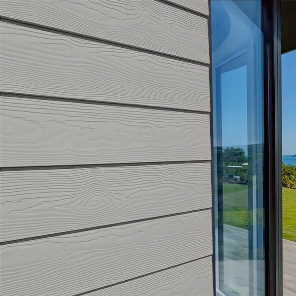 Bardage fibre ciment Cedral Lap finition relief - 190 mm x 10,00 mm - L. 3,60 m - Gris platine C05