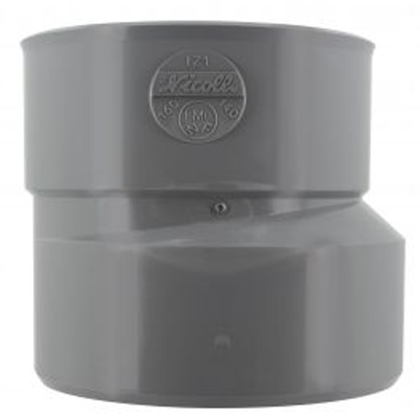 Réduction extérieure excentrée PVC pour évacuation d'eau - mâle/femelle - Ø 160/140 mm