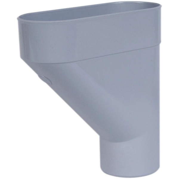 Jambonneau Nicoll JAM100 pour tube de descente de gouttière cylindrique de 100 mm - Techtan - gris