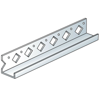 Baguette d'arrêt Siniat en PVC blanc pour la protection des chants de plaque de plâtre BA13 - 2,50 M