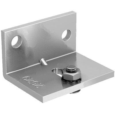 Support équerre renforcé Mantion 2529 pour fixation murale de rails 2525 et MA80A